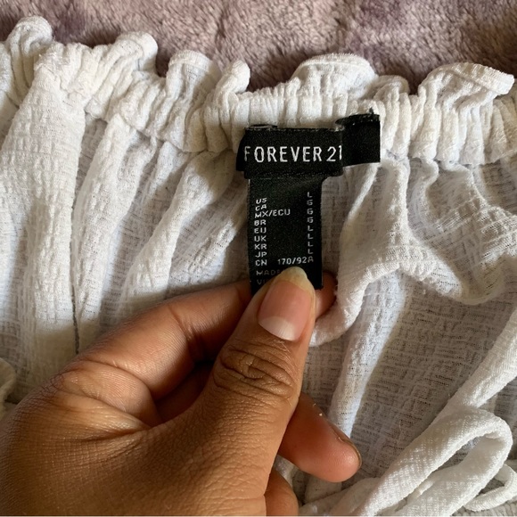 Forever 21 White Cropped Top - Picture 3 of 3